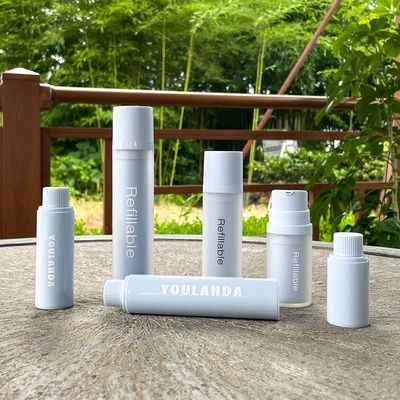 acheter PET écologique 15 ml 30 ml 50 ml Bouteille sans air rechargeable Bouteille de pompe pour animaux de compagnie Bouteilles de pompe sans air recyclables Cosmétiques online manufacture