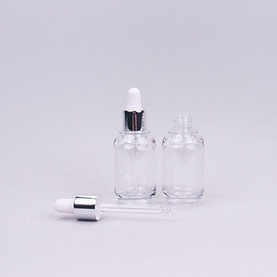 13/410 PETG Gouttelier pour soins de la peau Petite bouteille avec tête de gouttelier en caoutchouc