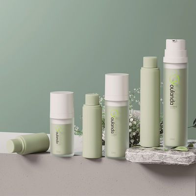 Bouteille sans air Lotion pour le corps PET 50 ml Bouteilles de pompe sans air Ensemble d'emballages en plastique recyclables pour les soins de la peau