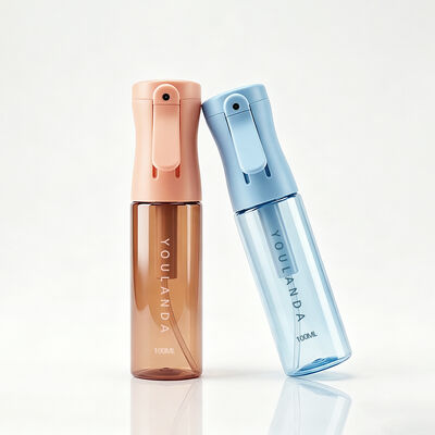 Bouteille à pulvérisation continue multicolore en PET de 100 ml avec serrure Pulvérisateur de brouillard rechargeable pour tonifiant et nettoyage